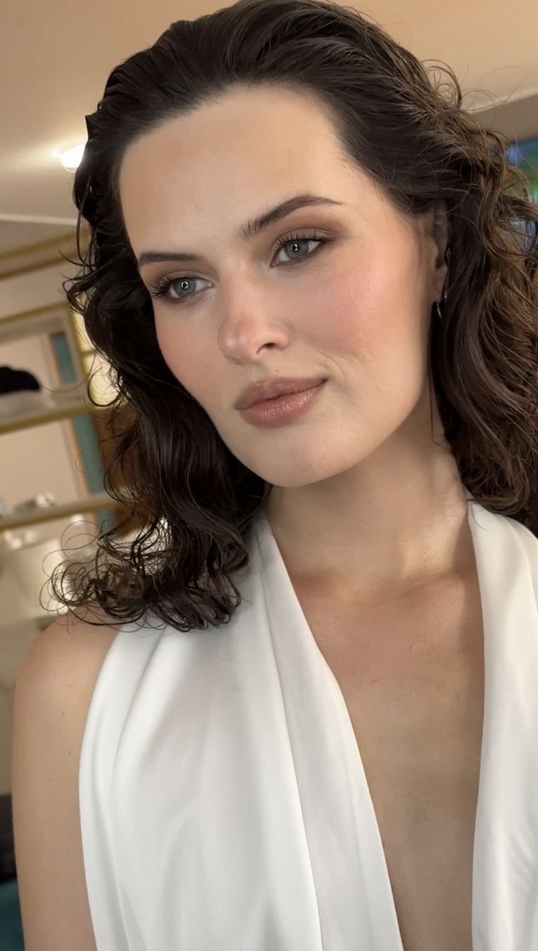 Elegant beauty makeup close-up